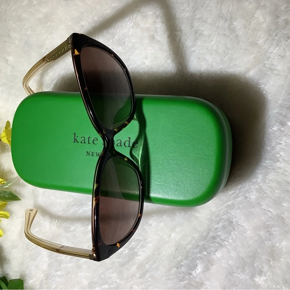 Kate Spade Brown Tortoise Sunglasses - Picture 8 of 11